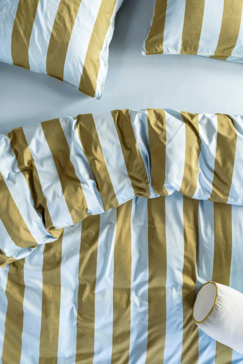 Essenza Dekbedovertrek - Stipes/Green&blue