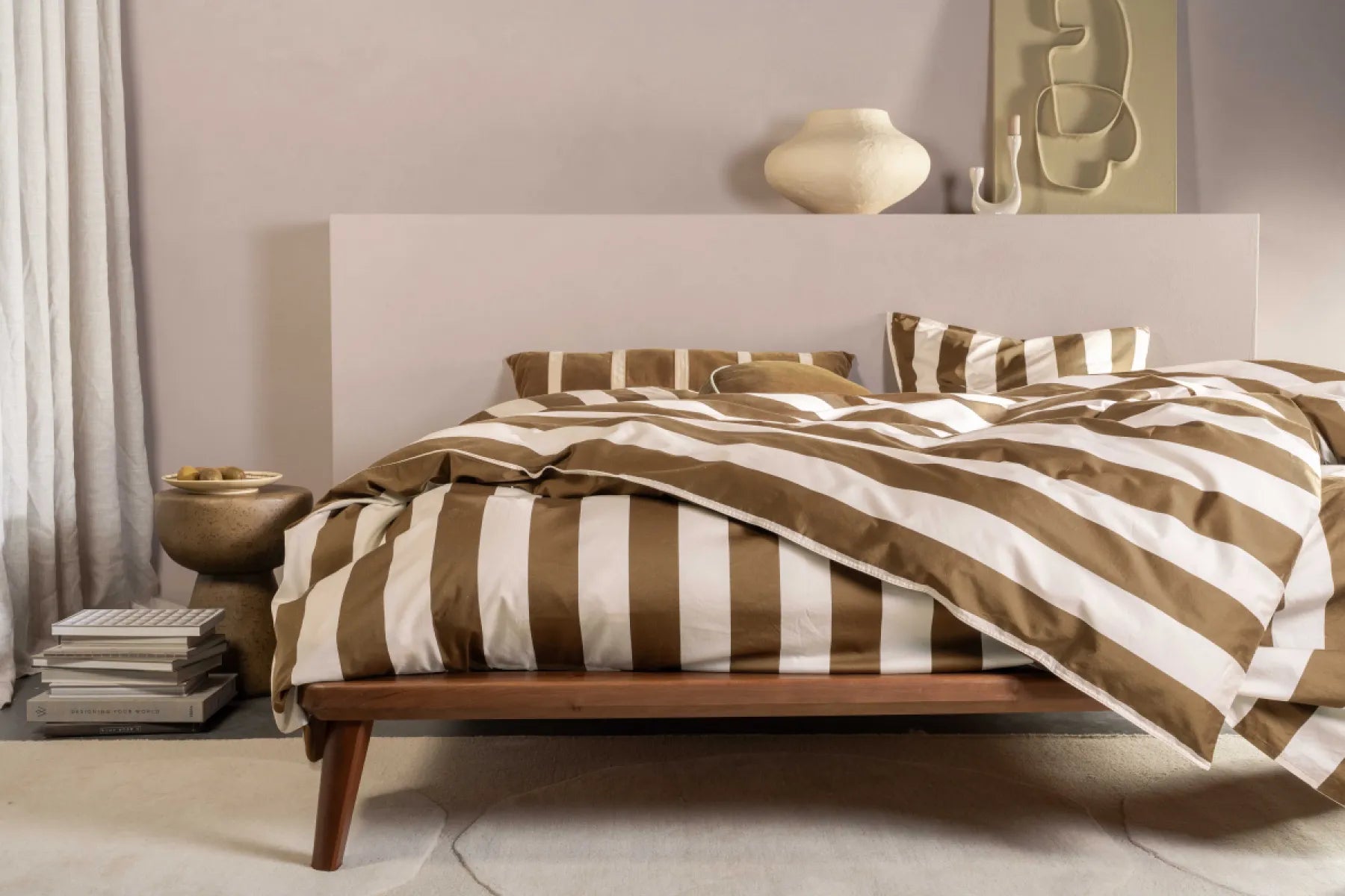 Essenza Dekbedovertrek - Stripes/brown