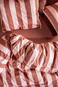 Essenza Dekbedovertrek - Stripes/Terracota
