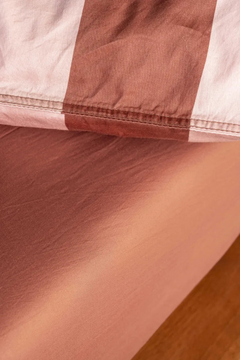 Essenza Dekbedovertrek - Stripes/Terracota