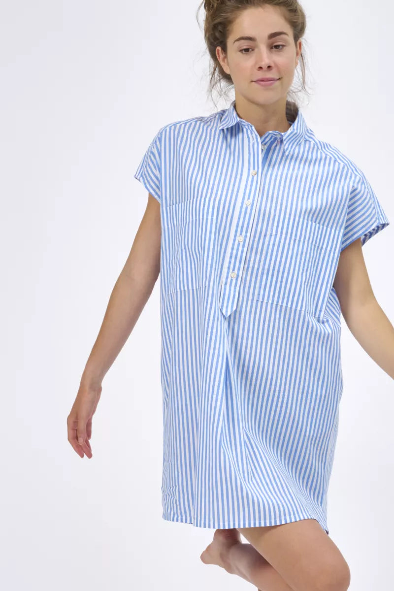 Dorelit Nachtkleedje - Blauw Gestreept