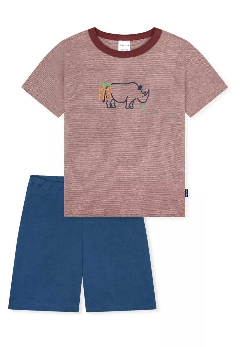 Schiesser Pyjama - Bordeaux