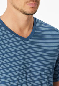 Schiesser Pyjama - Blauw Gestreepte