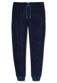 Schiesser Pyjama badstof - Donkerblauwe streep