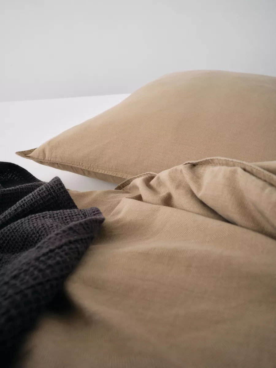 Marc O'Polo Dekbedovertrek - Senja walnut