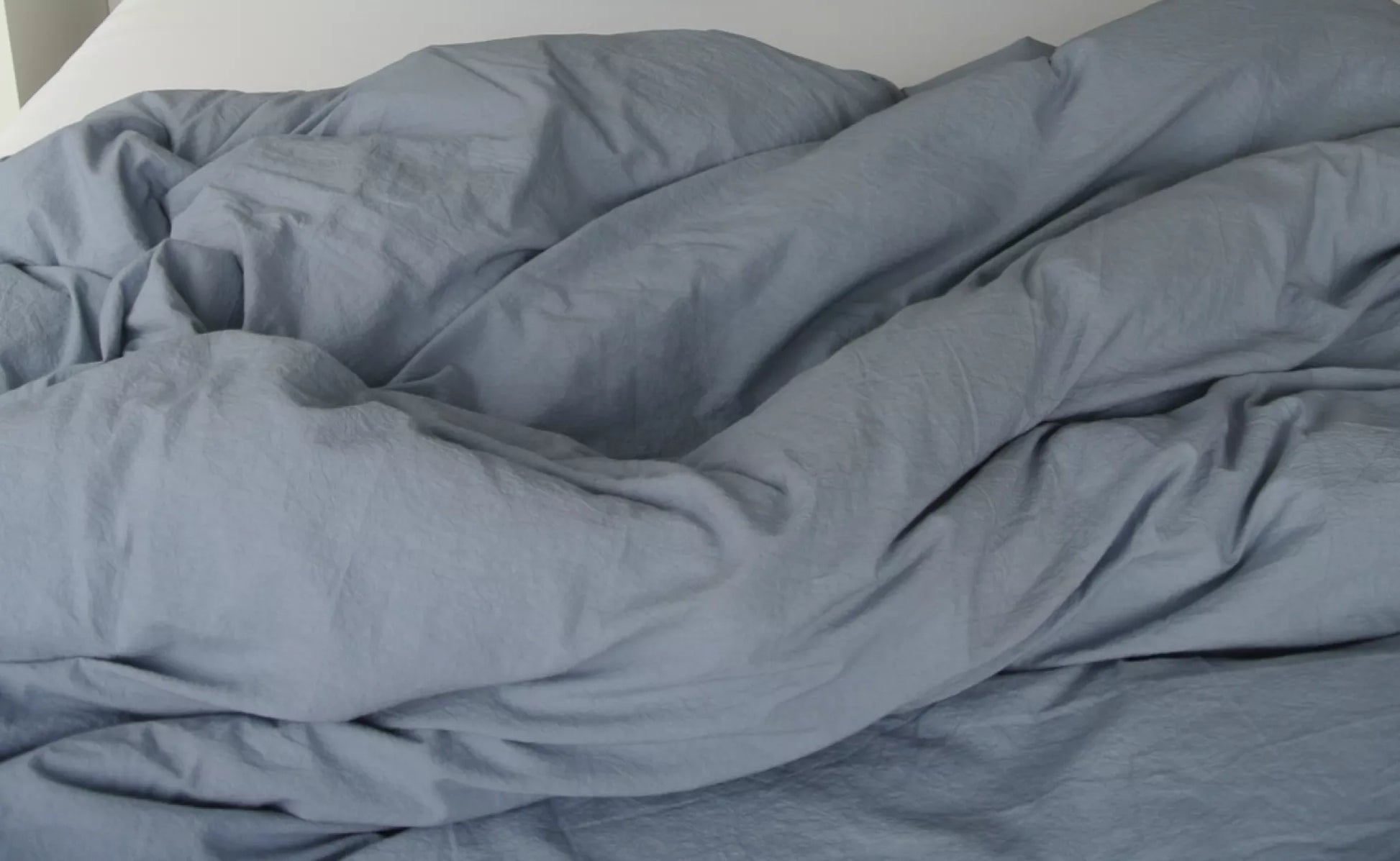 Studio Hugo Dekbedovertrek - Stonewashed blauw