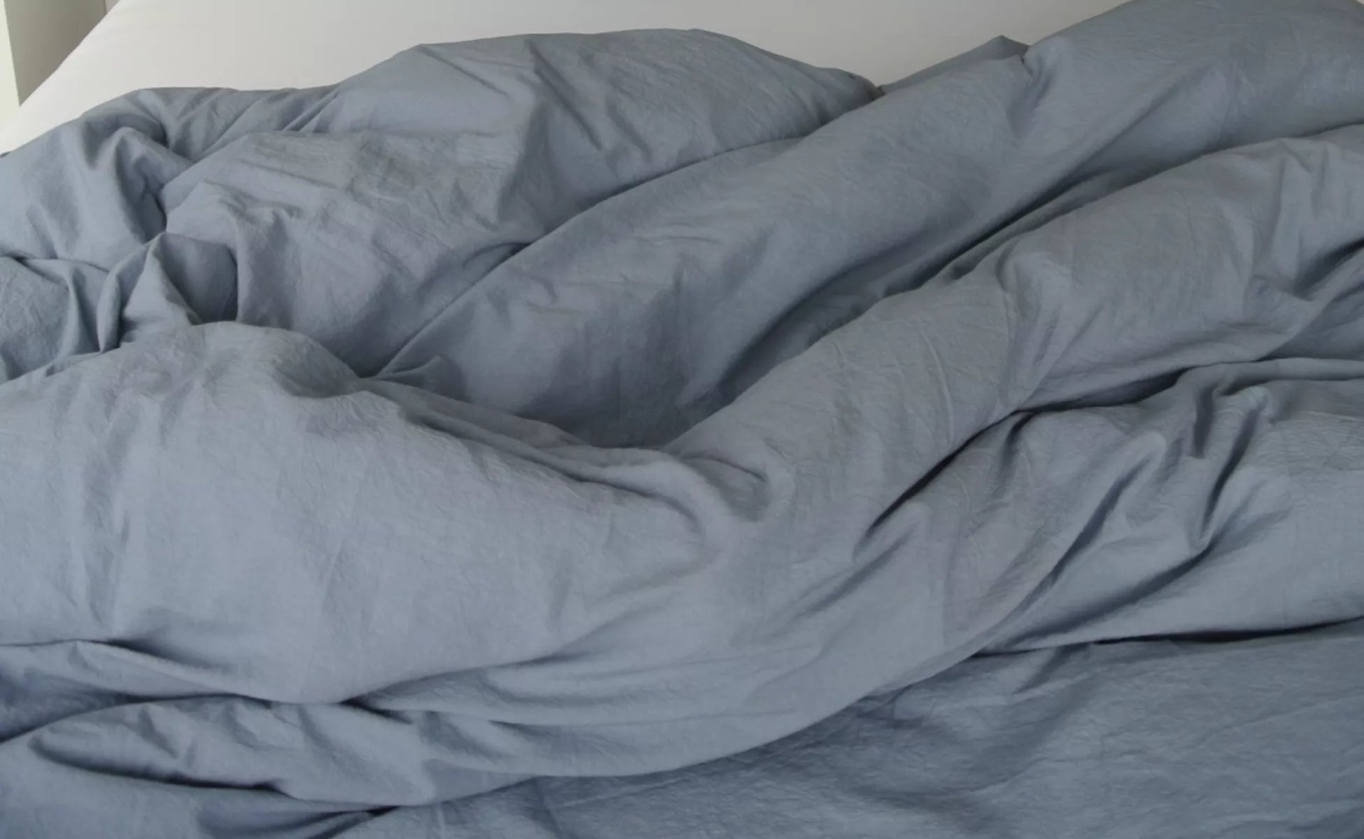 Studio Hugo Dekbedovertrek - Stonewashed blauw