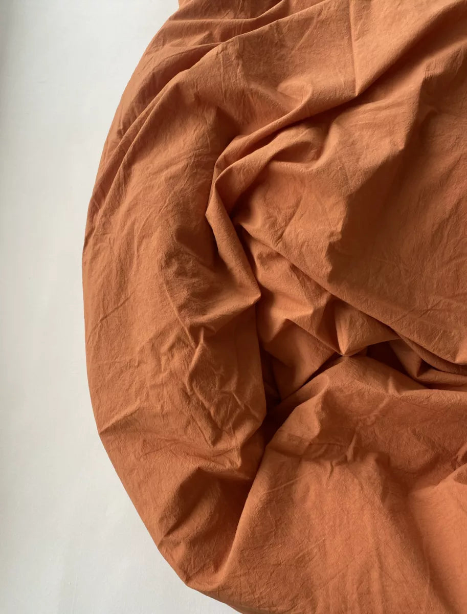 Studio Hugo Dekbedovertrek - Stonewashed roest oranje