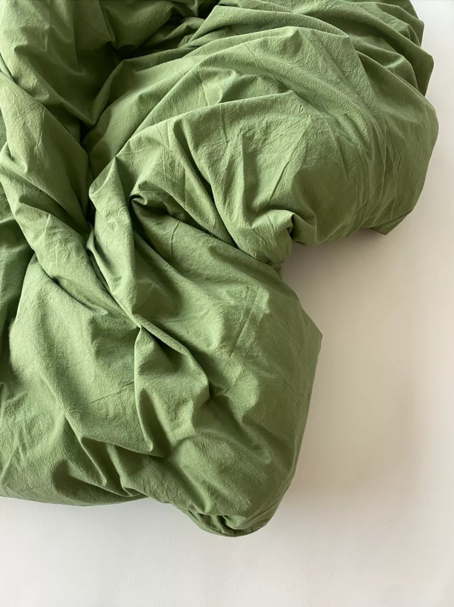 Studio Hugo Dekbedovertrek - Stonewashed cactus groen