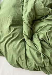 Studio Hugo Dekbedovertrek - Stonewashed cactus groen