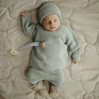 Mushie Loungewear - Knit mint