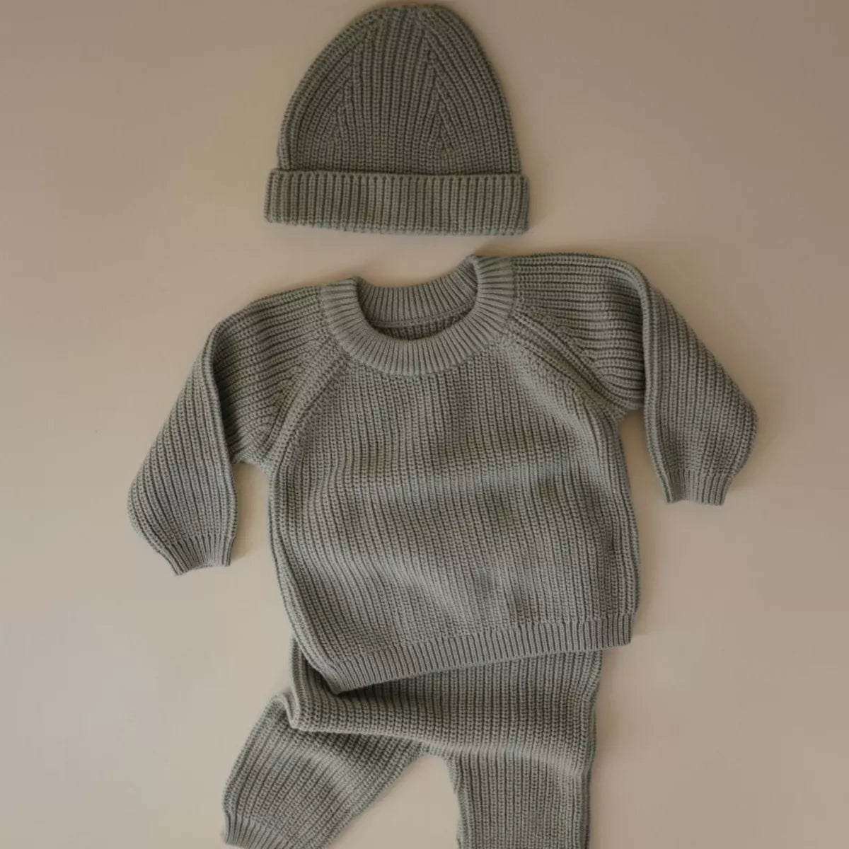 Mushie Loungewear - Knit mint