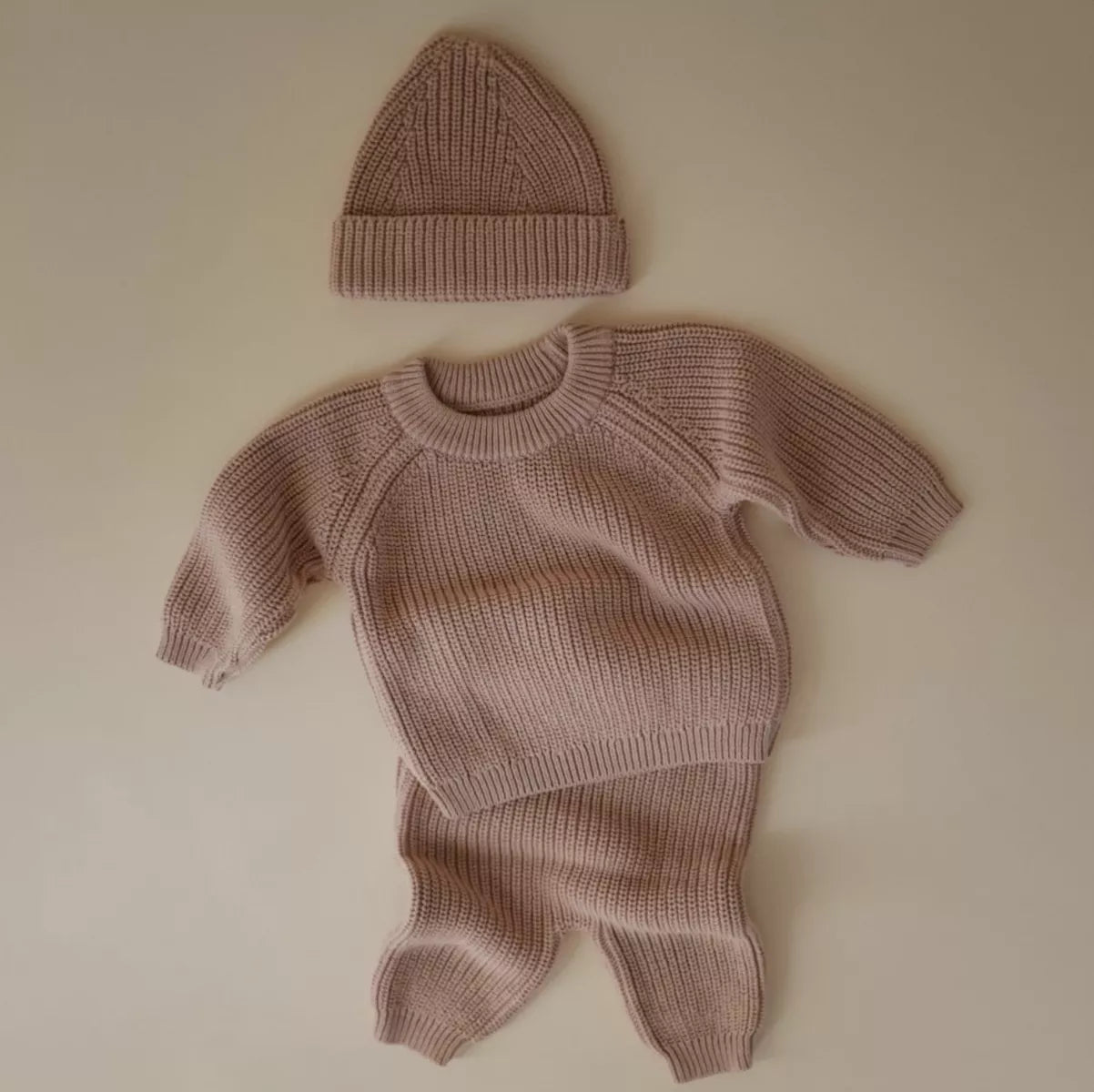 Mushie Loungewear - Knit blush