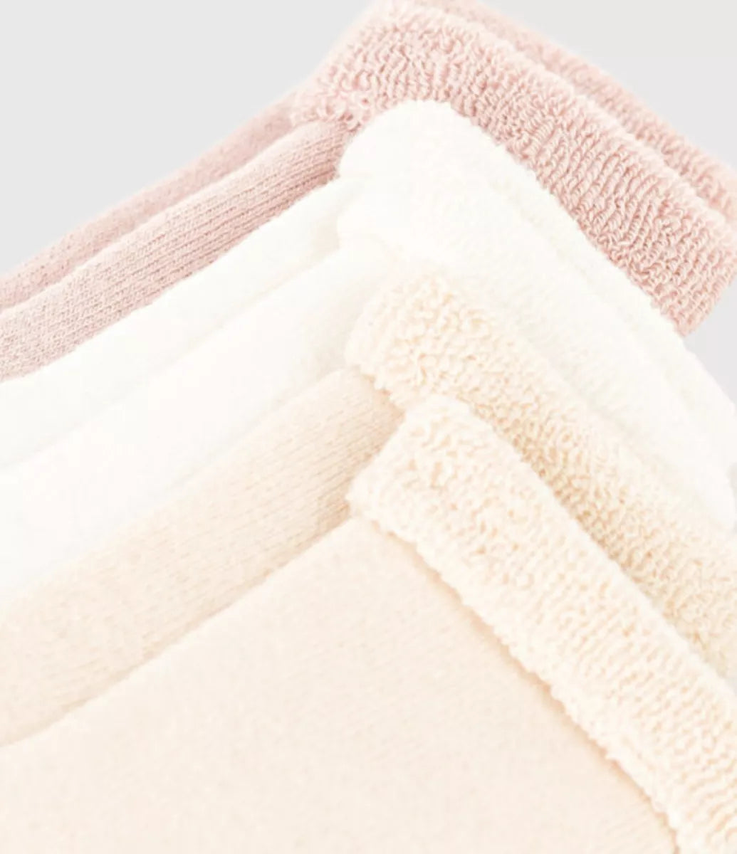 Petit Bateau 3 paar sokken - roze/beige/wit