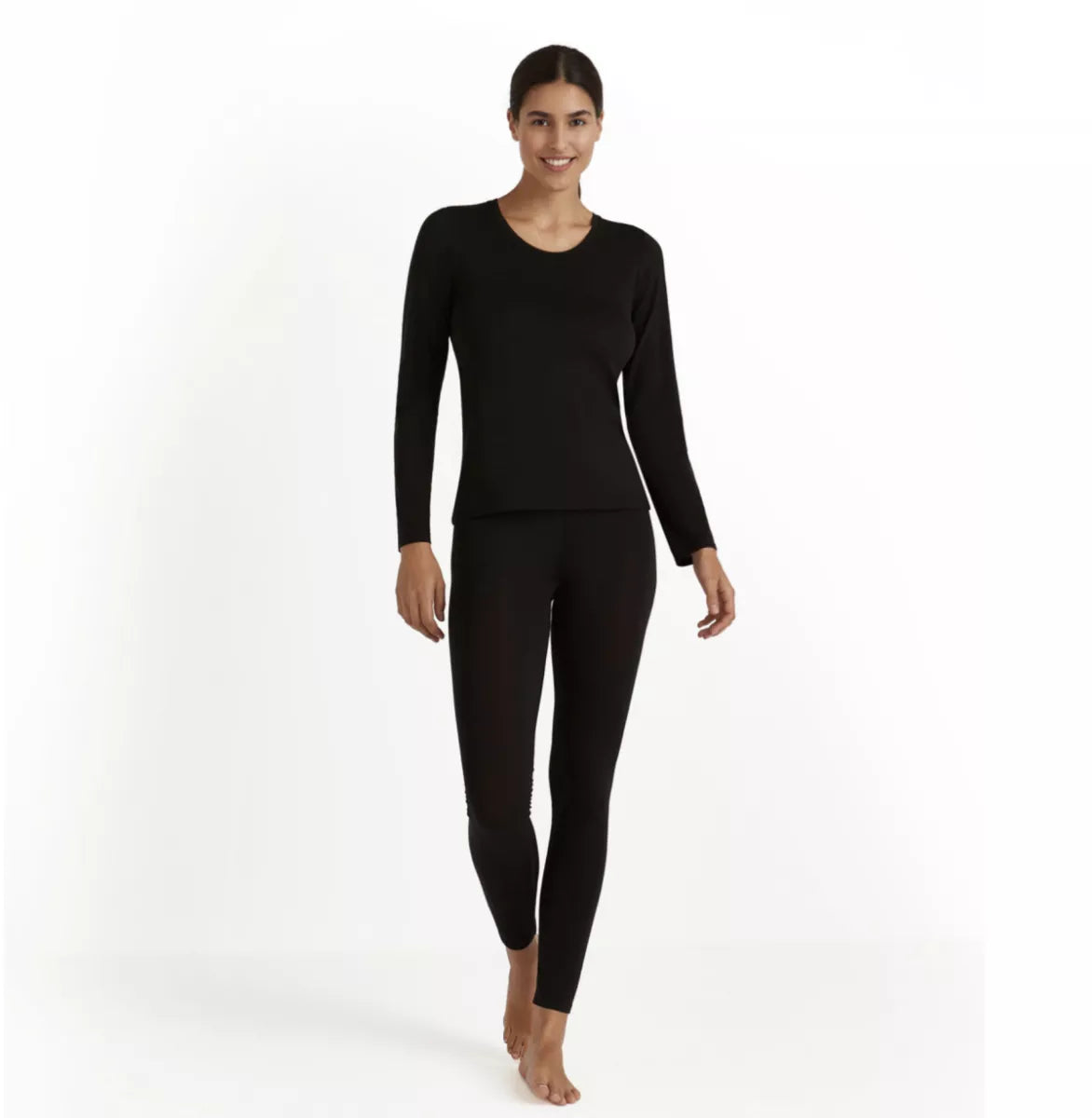 Falke T-shirt lange mouw Merinowol Lyocell
