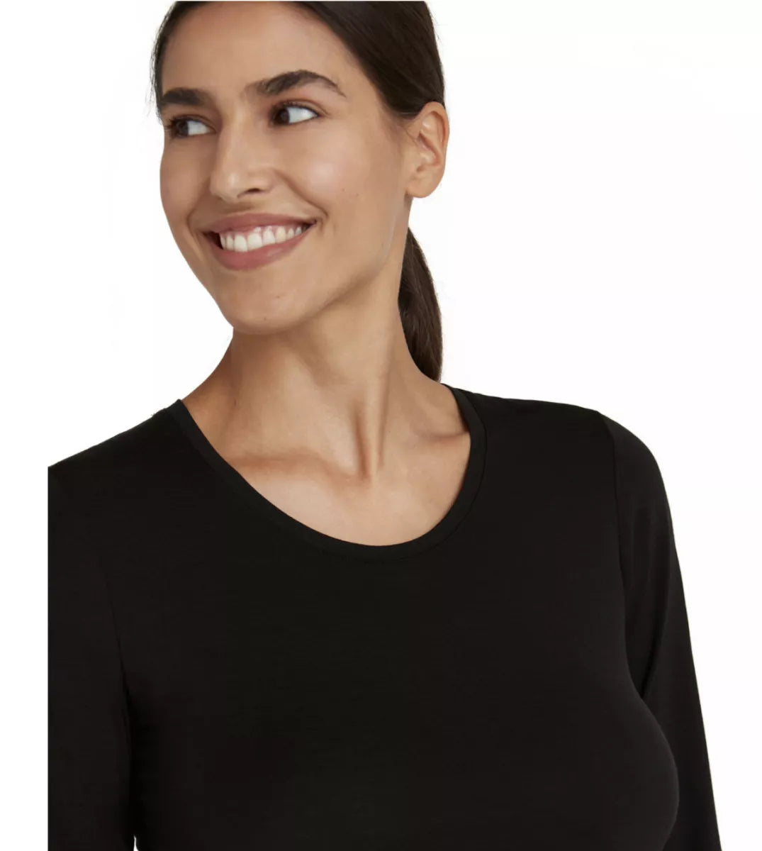 Falke T-shirt lange mouw Merinowol Lyocell