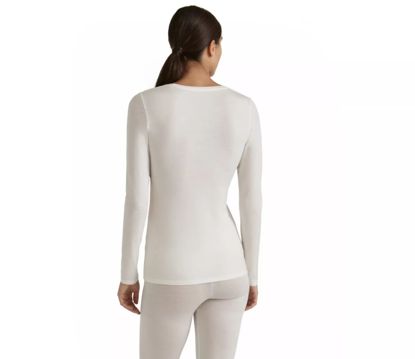 Falke T-shirt lange mouw Merinowol Lyocell