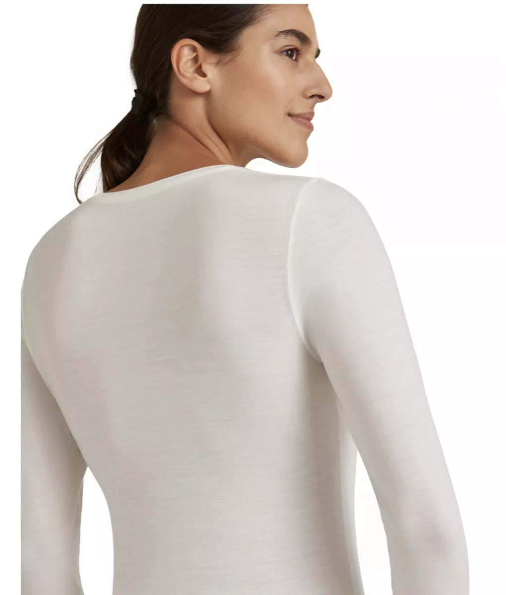 Falke T-shirt lange mouw Merinowol Lyocell