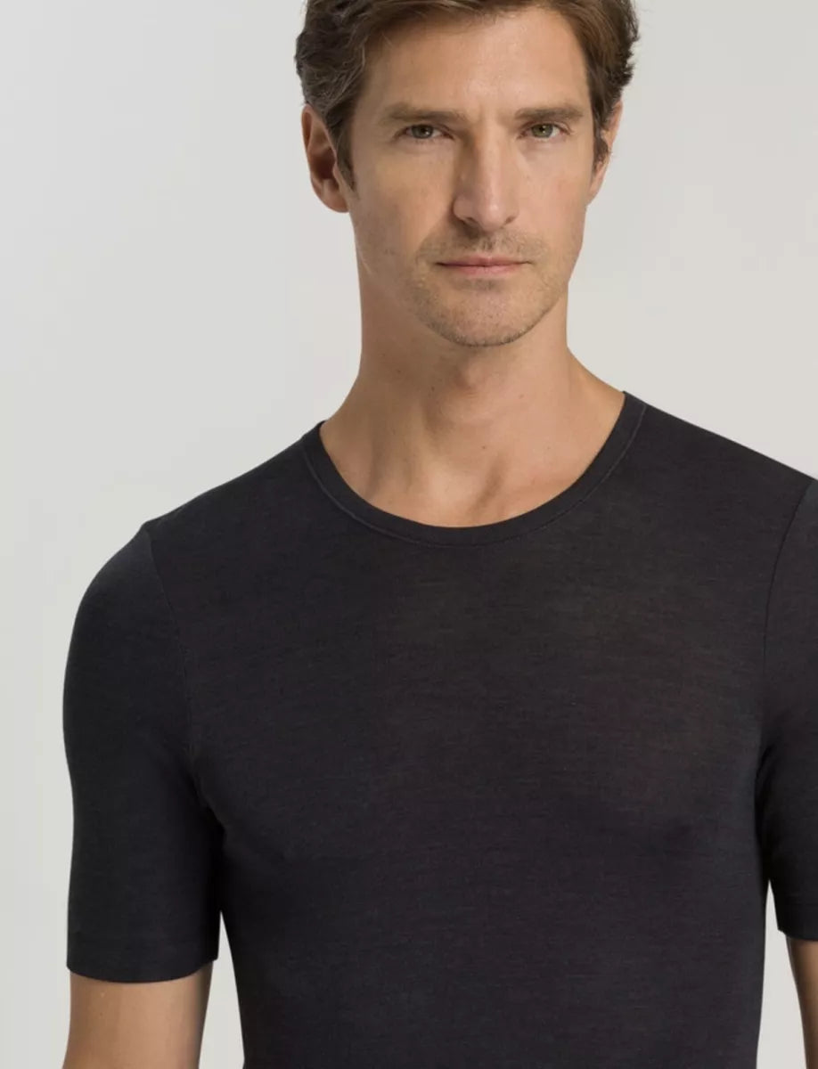 Hanro T-shirt Merinowol Zijde