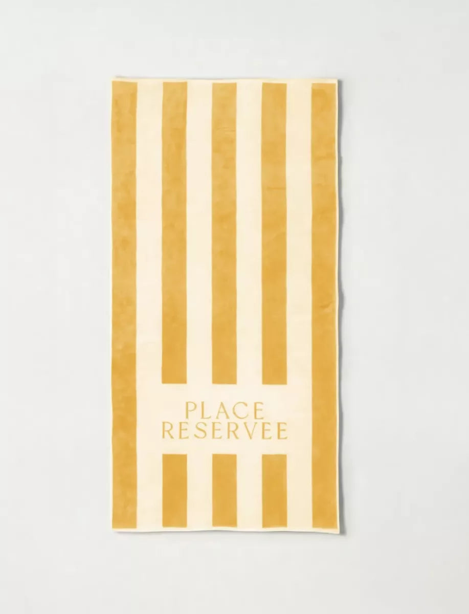 Place Reservee Strandlaken - Yellow