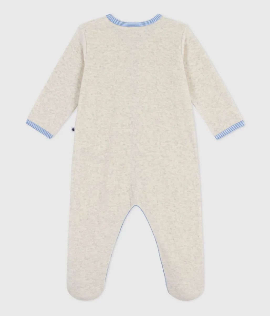 Petit Bateau Pyjama - Beige/Blauw