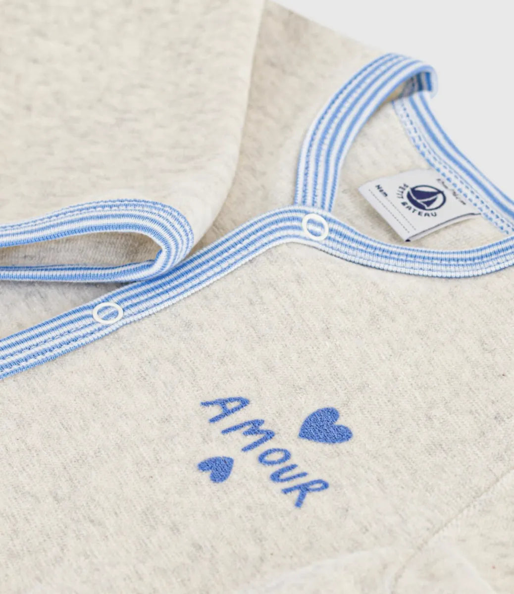 Petit Bateau Pyjama - Beige/Blauw