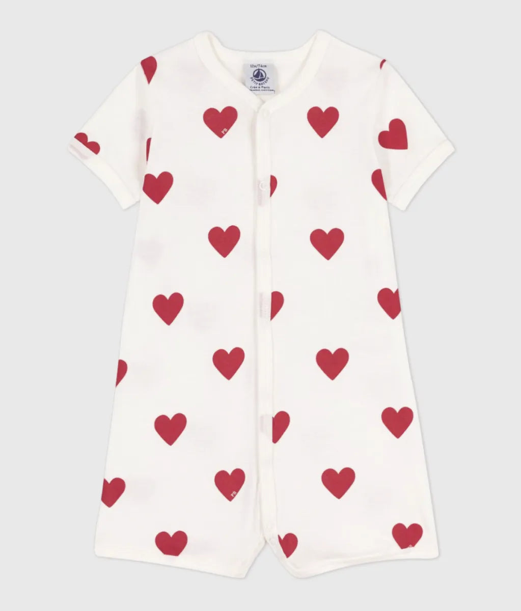 Petit Bateau Pyjama - Hearts