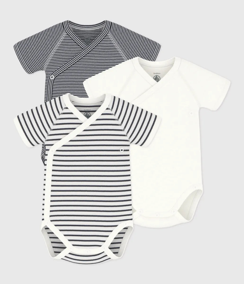 Petit Bateau Bodies per 3 - Stripes
