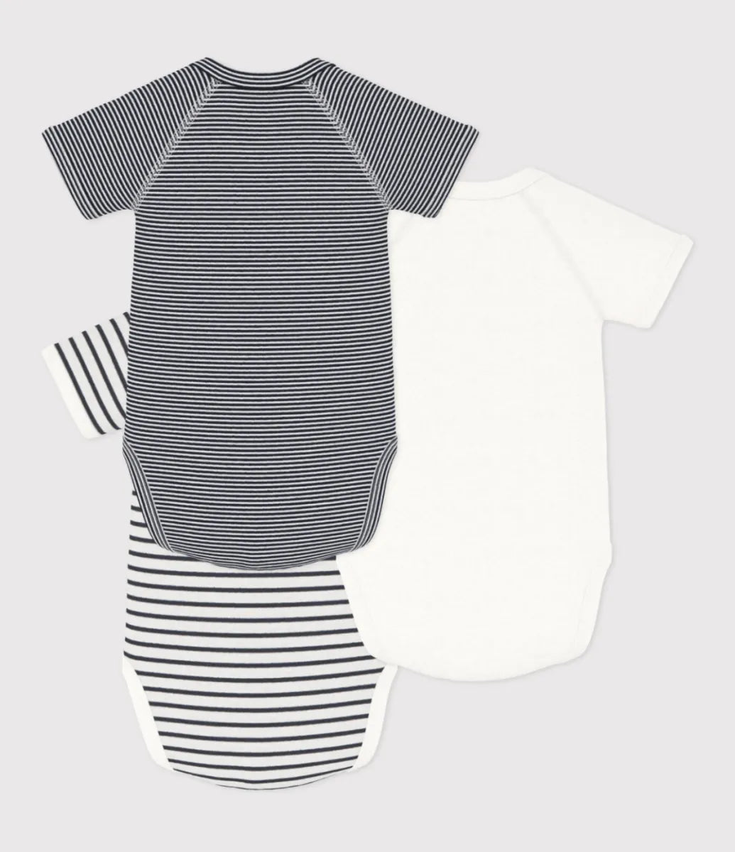 Petit Bateau Bodies per 3 - Stripes
