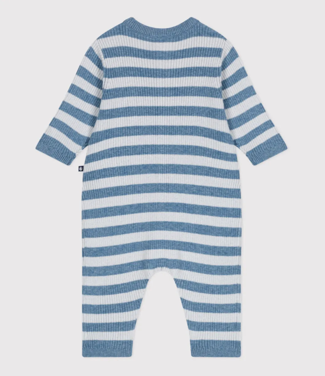 Petit Bateau Gestreept babypakje in breiwerk van wol en katoen