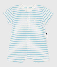 Petit Bateau Kort gestreept babypakje van katoenen badstof