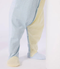 Petit Bateau Katoenen babypyjama met voetjes - Streepjesprint