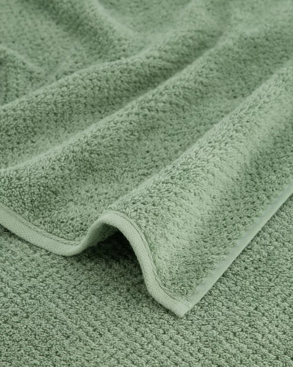 Cawo Handdoek - saliegroen
