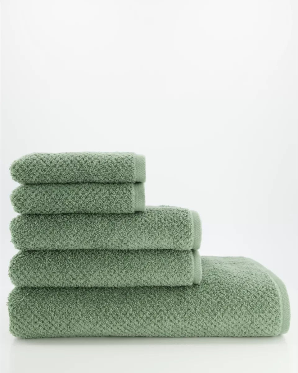 Cawo Handdoek - saliegroen