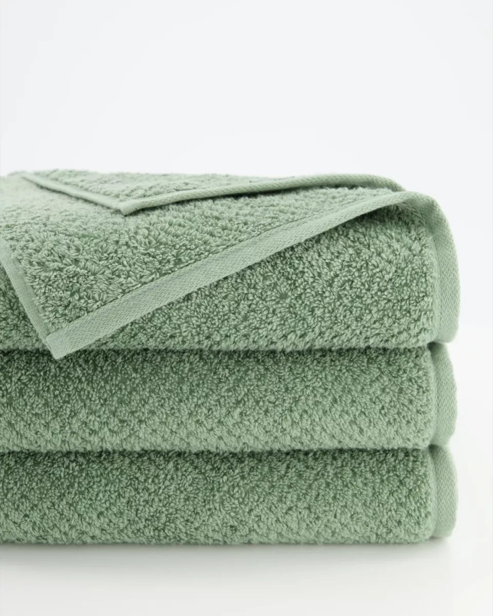 Cawo Handdoek - saliegroen