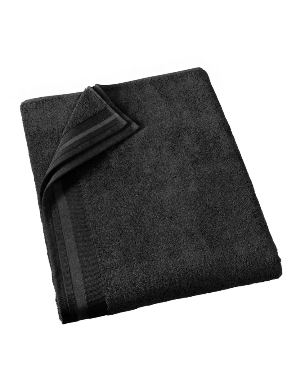 Witte Litear Handdoek - black