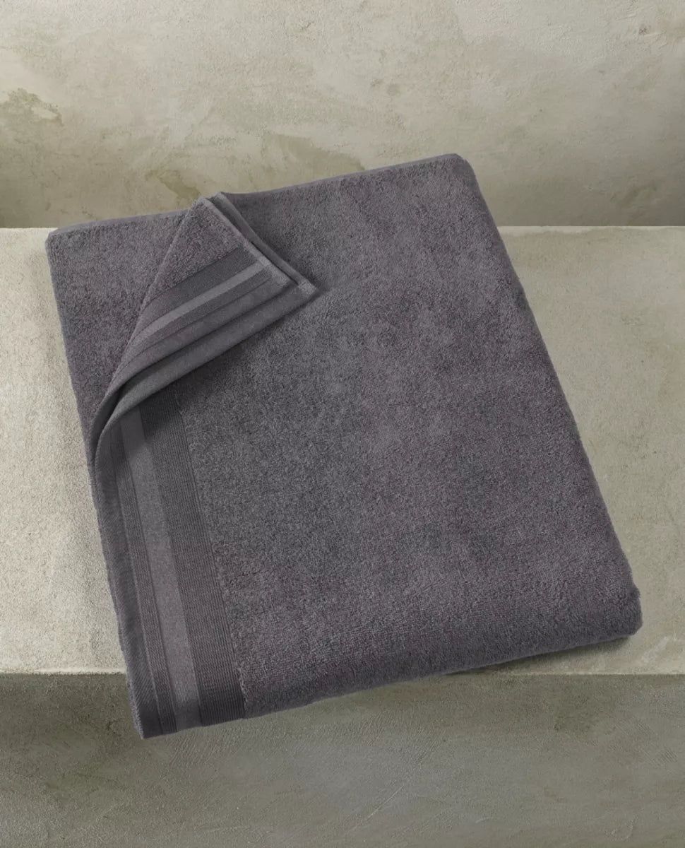 Witte Litear Handdoek - dark grey
