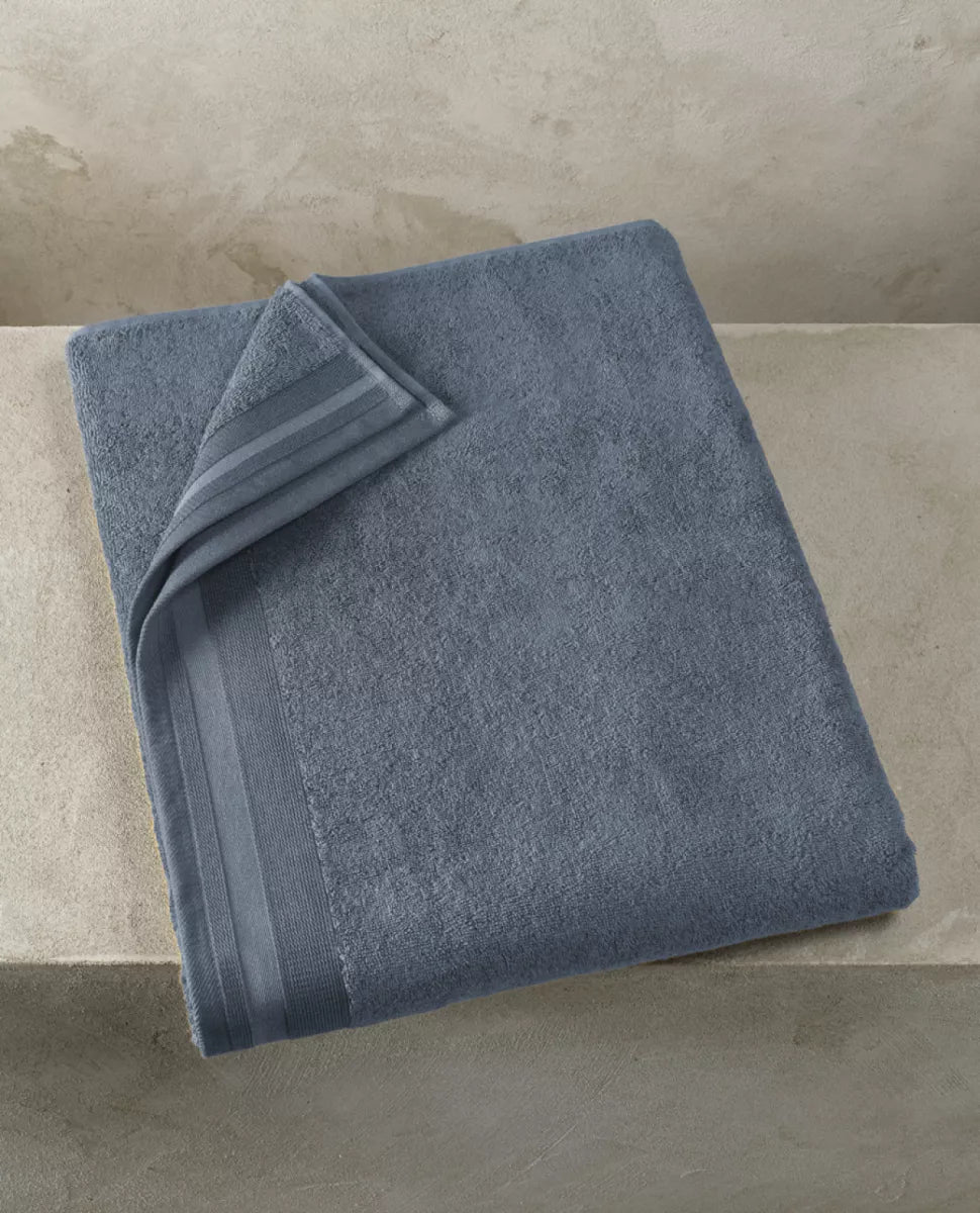 Witte Litear Handdoek - indigo