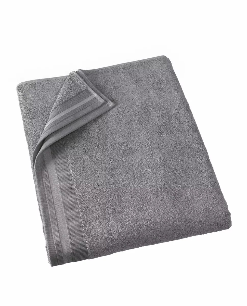 Witte Litear Handdoek - steel grey