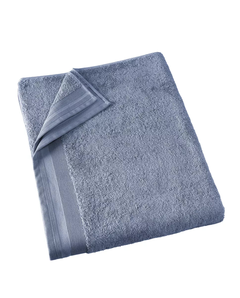 Witte Litear Handdoek - stone blue