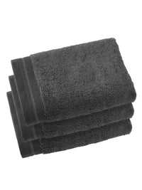Witte Litear Handdoek - dark grey