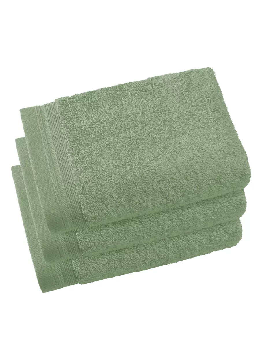 Witte Litear Handdoek - sea green