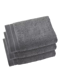 Witte Litear Handdoek - steel grey