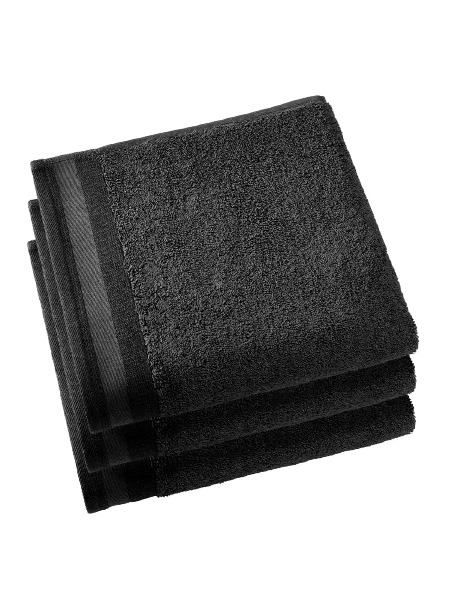 Witte Litear Handdoek - black
