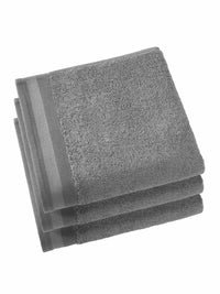 Witte Litear Handdoek - steel grey