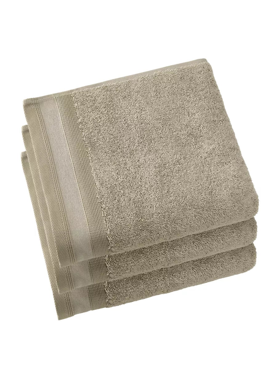 Witte Litear Handdoek - taupe