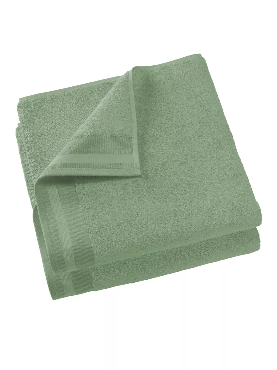 Witte Litear Handdoek - sea green