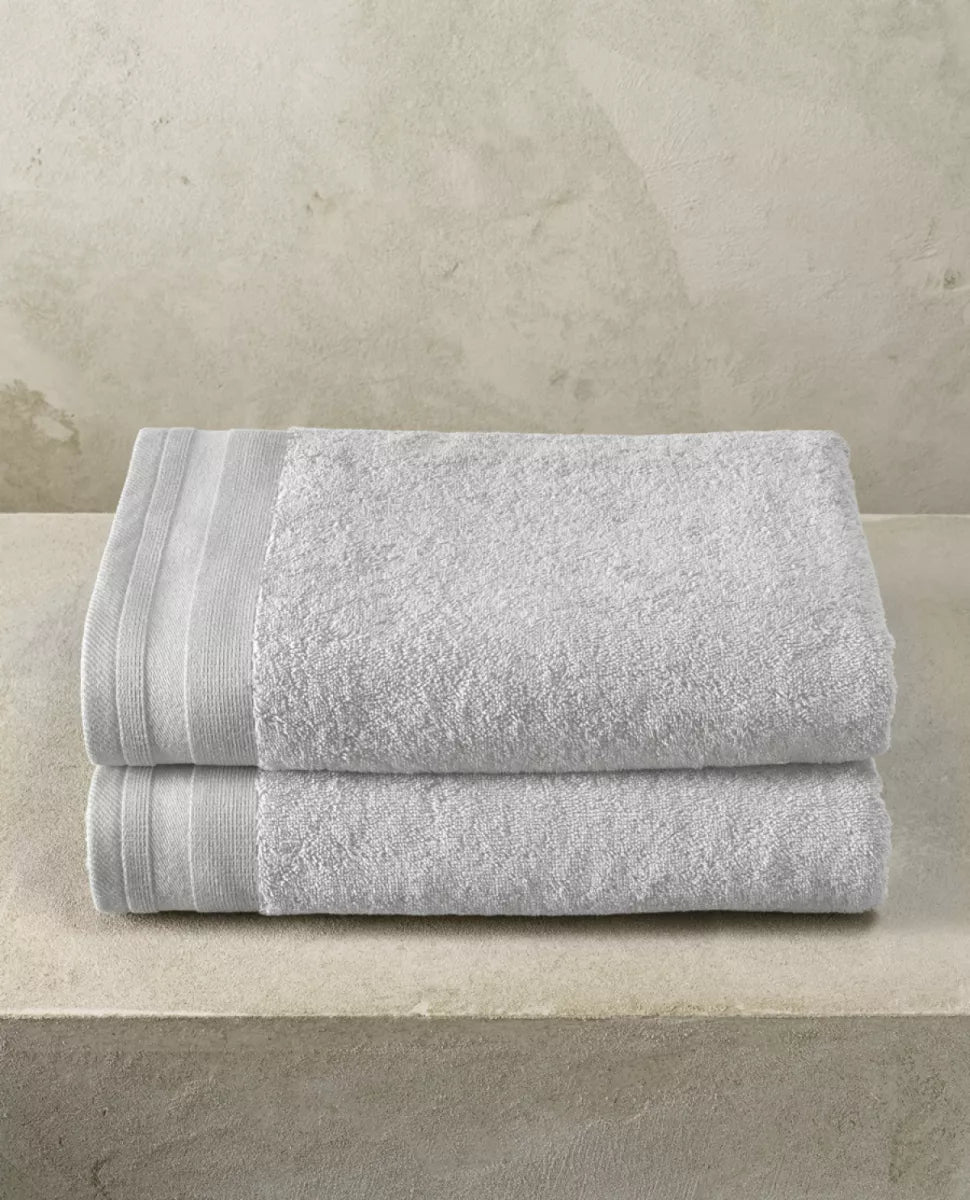 Witte Litear Handdoek - silver