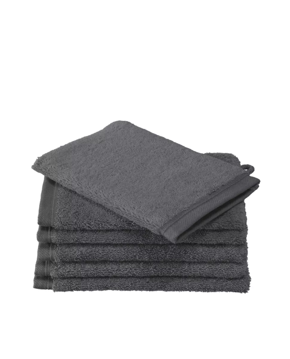 Witte Litear Handdoek - dark grey