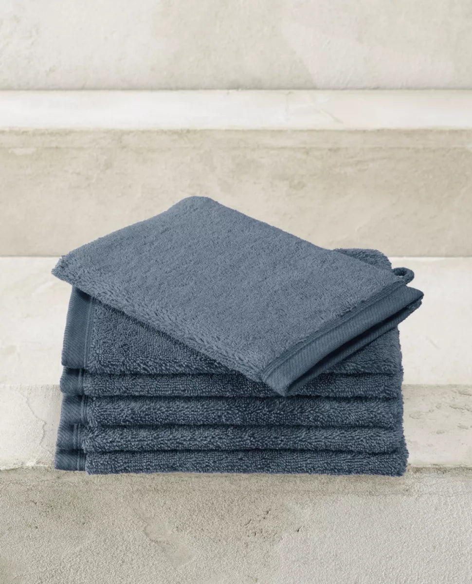 Witte Litear Handdoek - indigo